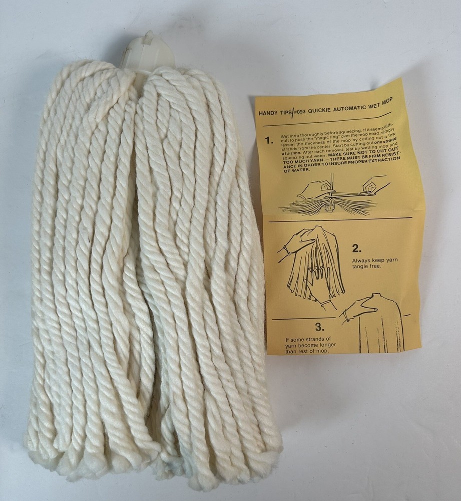Vintage Quickie Automatic Wet Mop Refill Magic Ring Model 0931 Prop Retro