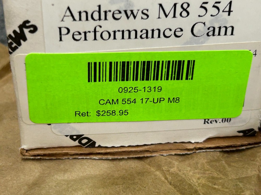 ANDREWS 17+ M8 554 PERFORMANCE CAM