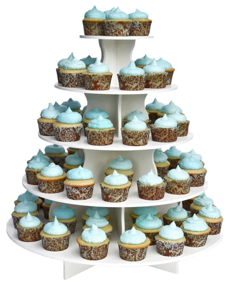 5 Tier Round Cupcake Tower 1.0 - The Smart Baker