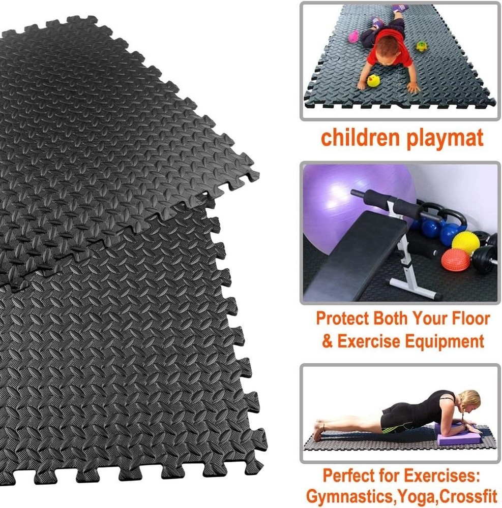 Versatile 20 SQ.FT EVA Foam Interlocking Exercise Mats - Easy Clean & Durable