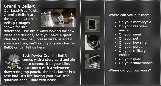GREMLIN BELL INDIAN MOTORCYCLE COMPLETE KIT