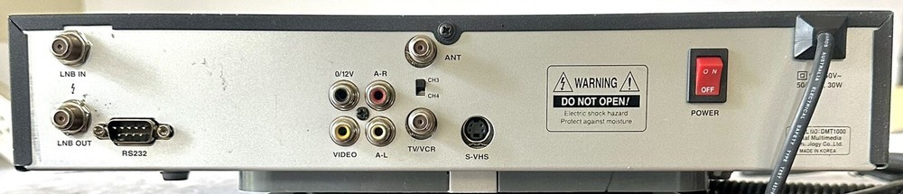 Digital Video Broadcasting DMT1000 Digital Multimedia Satellite Receiver