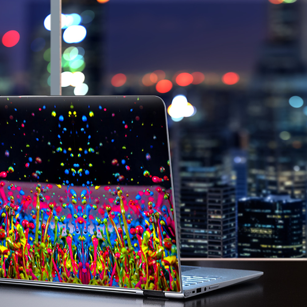 Universal Laptop Skins wrap for 15" - Splash Colorful Paint