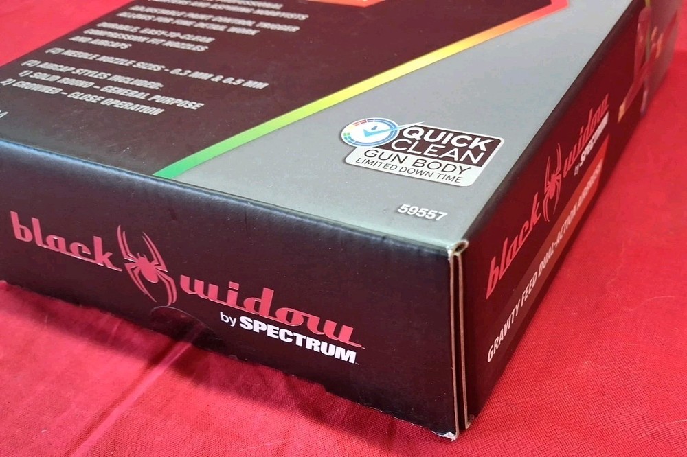 BLACK WIDOW Gravity-Feed, Dual-Action Airbrush #59557