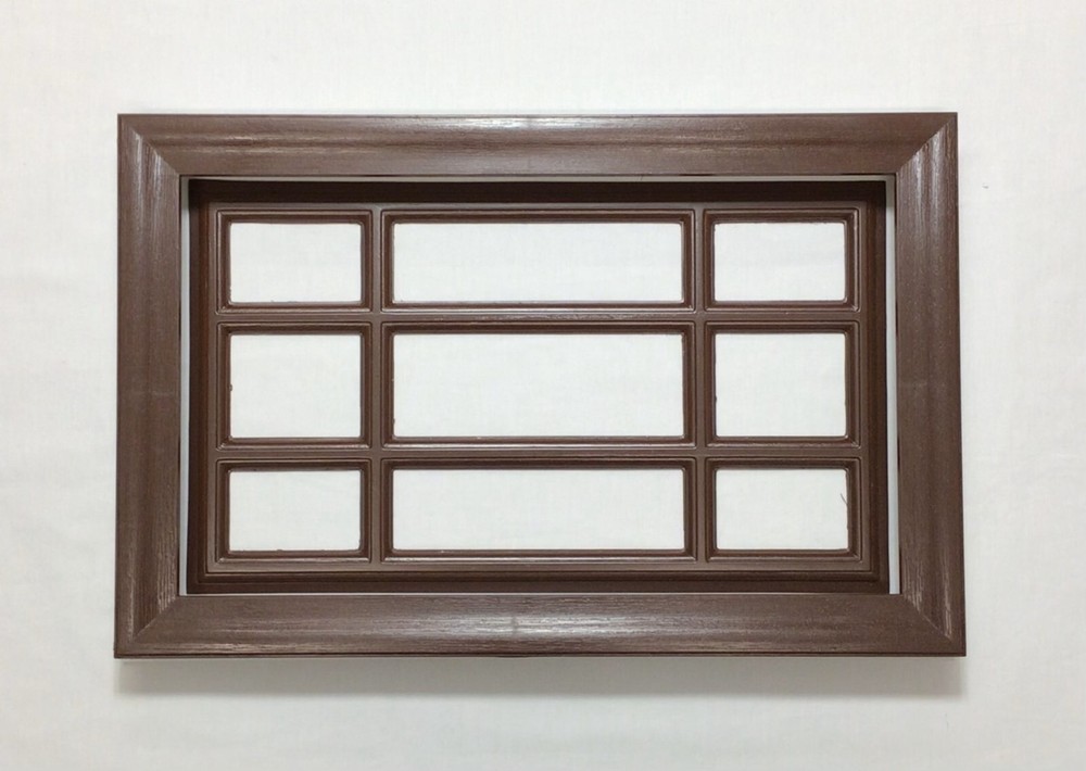 Mahogany Amarr Garage Door Window Kit Short Panel Frame Insert Gril Glass Option