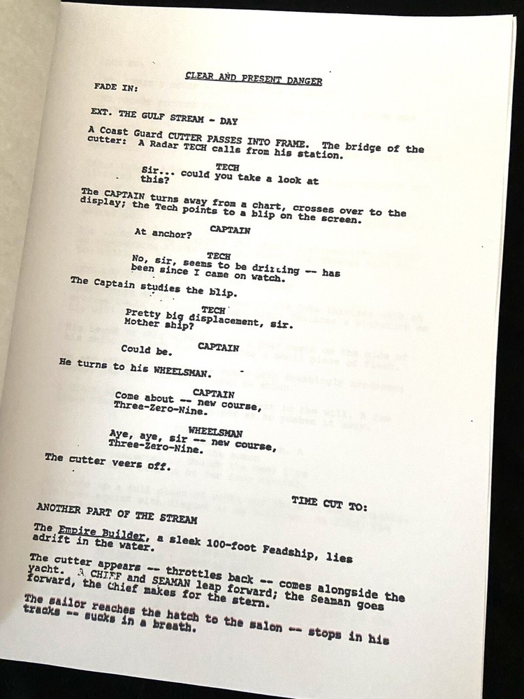 Paramount™ JACK RYAN TRILOGY Film Adaptation TOM CLANCY Movie Script Collection