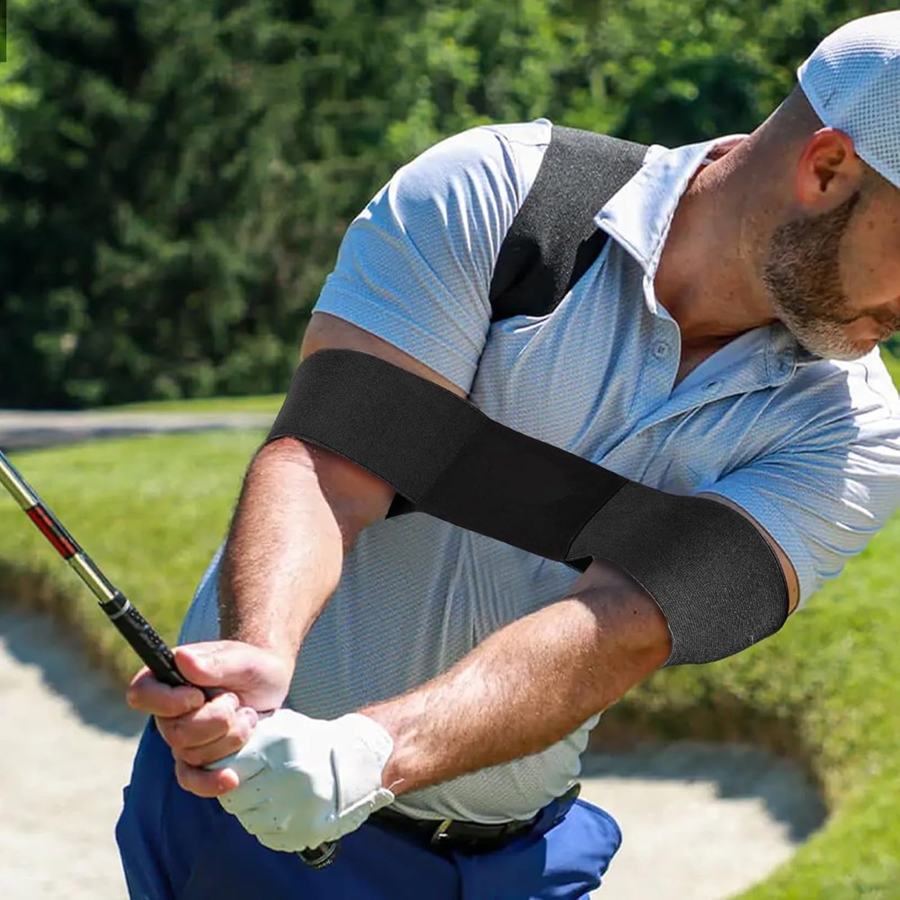 Swing Golf Power Band Training Aid Elbow Brace Straight Practice 2 Pack