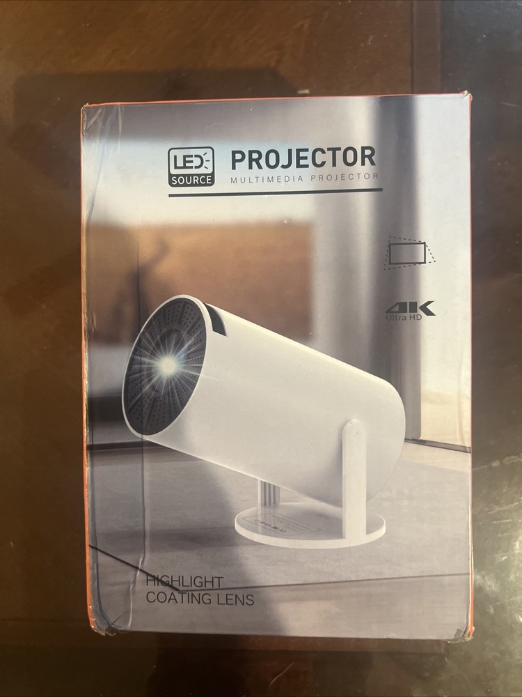 Multimedia Projector Highlight Coating Lens LED Source 4K
