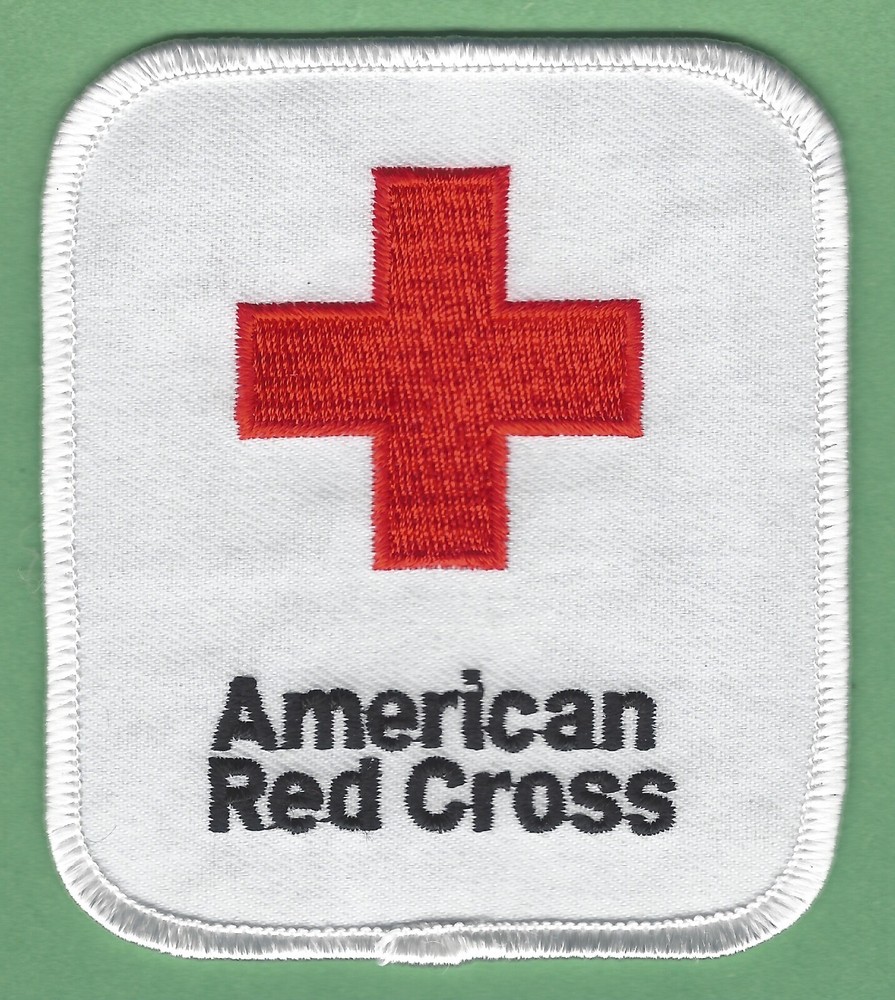 AMERICAN RED CROSS PATCH 3" X 3.5"