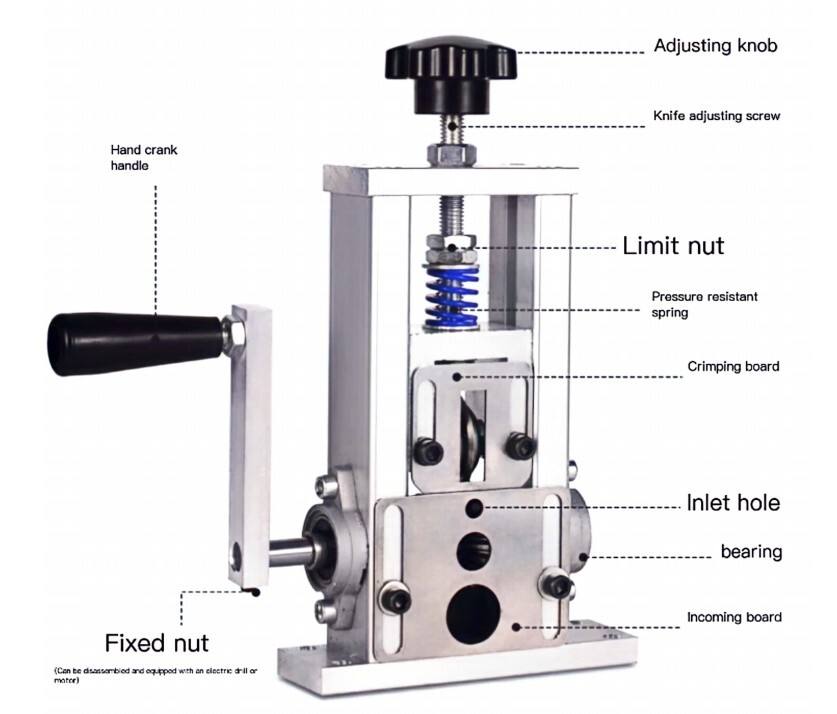 Wire stripping machine Automatic knife adjustment for 1-20mm cable