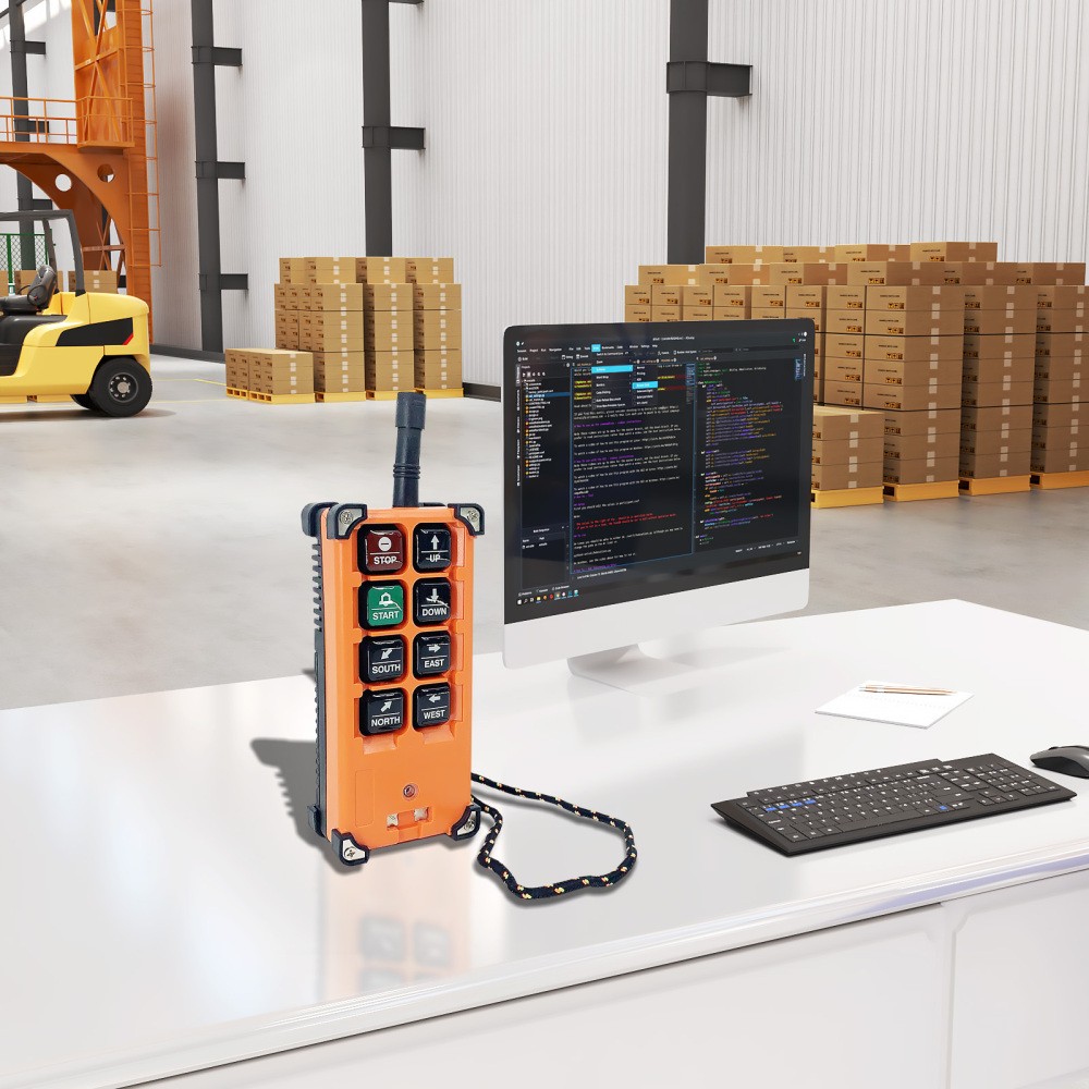 8 Keys Wireless Crane Remote Control Transmitter & Receiver for Industrial