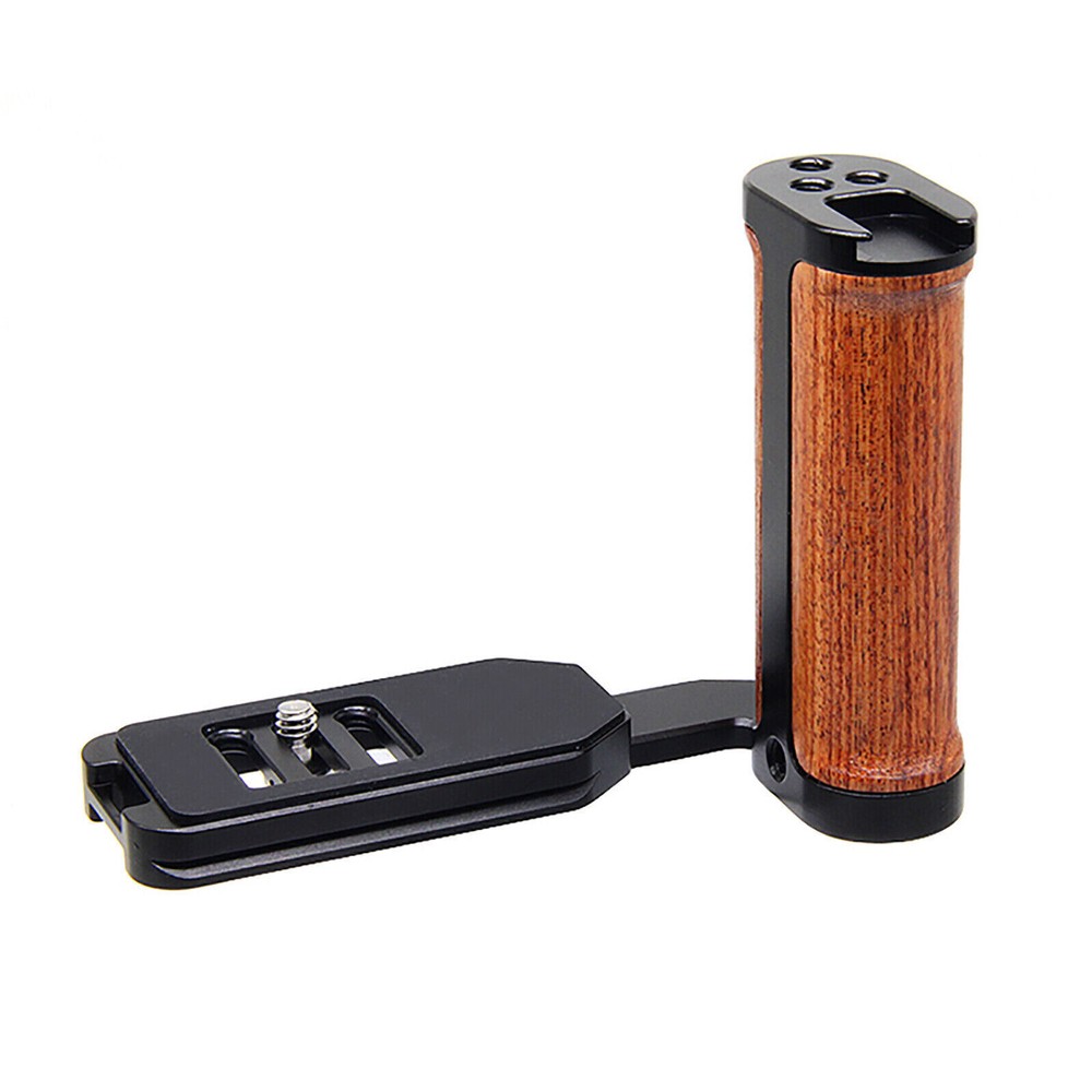 Side Wood Handle Left L-Plate Quick Release Plate Universal Camera Accessory Xb