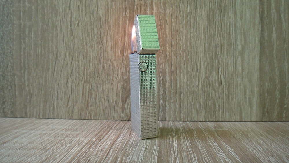 RARE VINTAGE DUNHILL ROLLAGAS LIGHTER SILVER PLATED