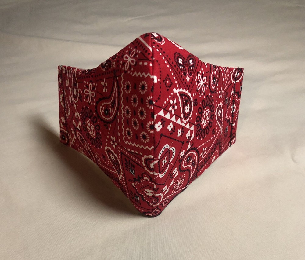 Red Bandana Cotton Face Mask
