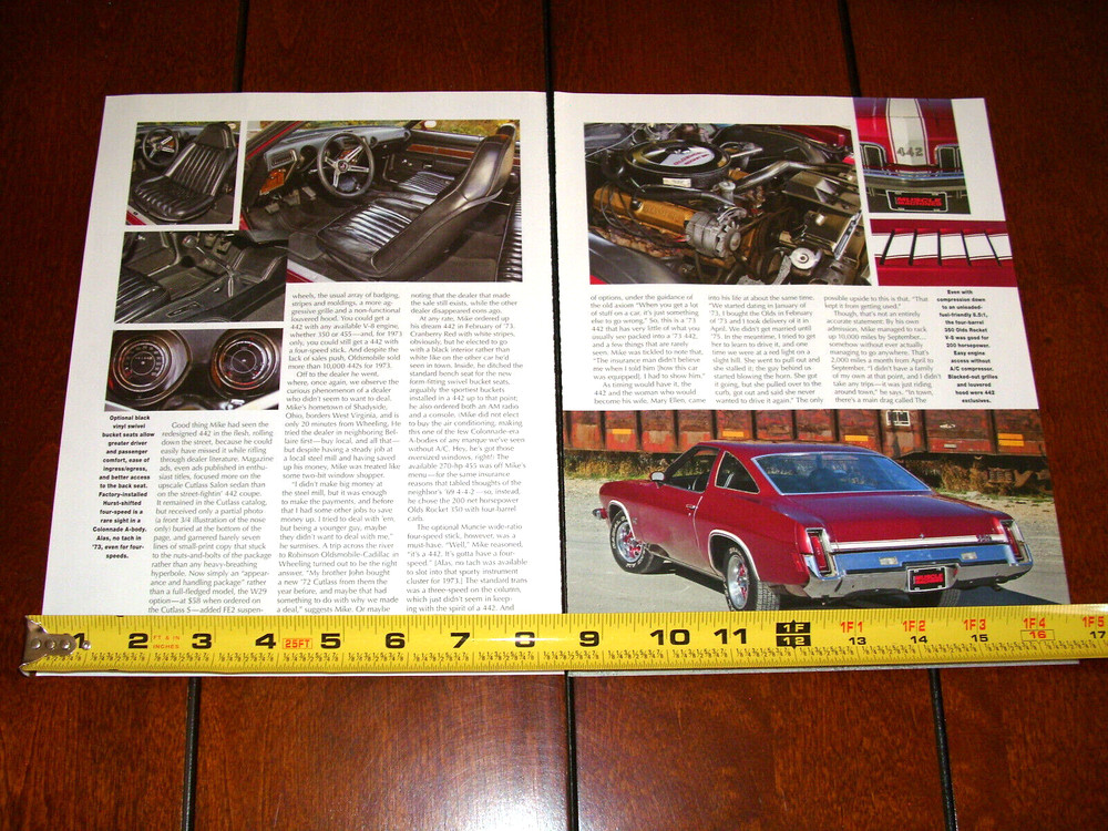 1973 OLDSMOBILE 442 ORIGINAL 2017 ARTICLE