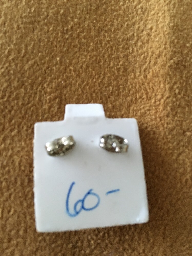 Sterling Silver .925 Square CZ Pave Earrings