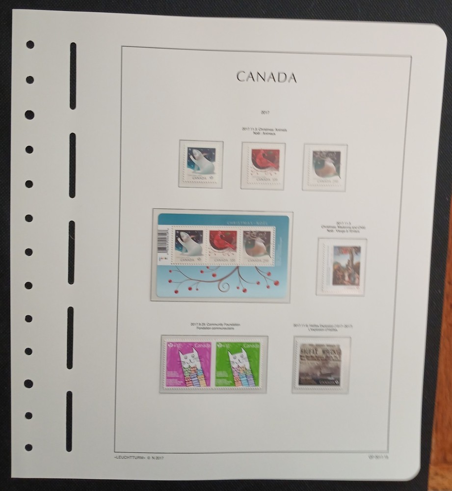 2017 Canada Year Set On Lighthouse/Leuchtturm Hingless Pages