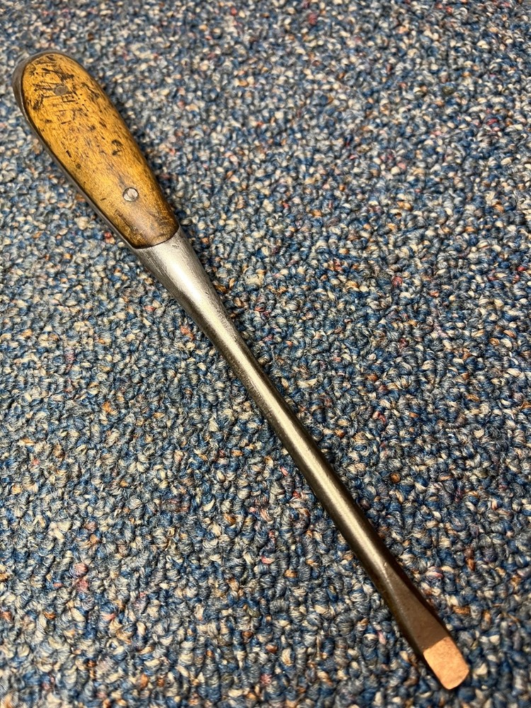 Vtg "perfect handle" screwdriver, unbranded, 9-1/4", vg condition