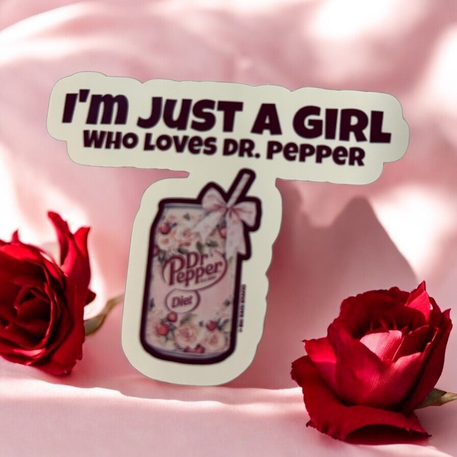 Handmade Dr pepper Sticker