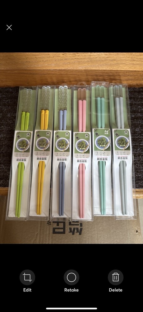 Alloy Chopsticks, Reusable Random 2 Pairs