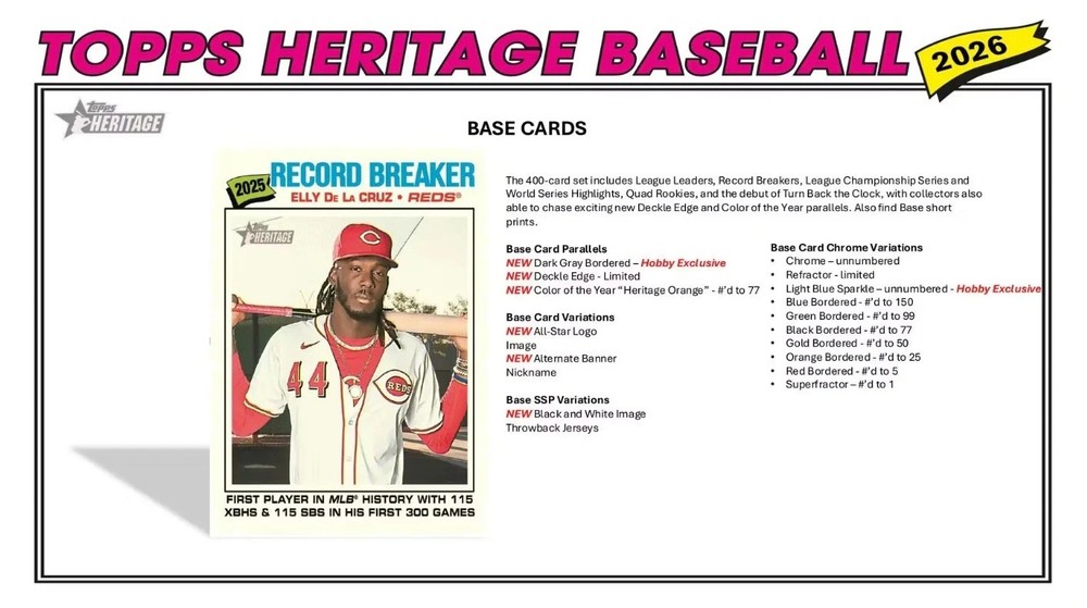 2026 Topps Heritage Baseball Blaster Box