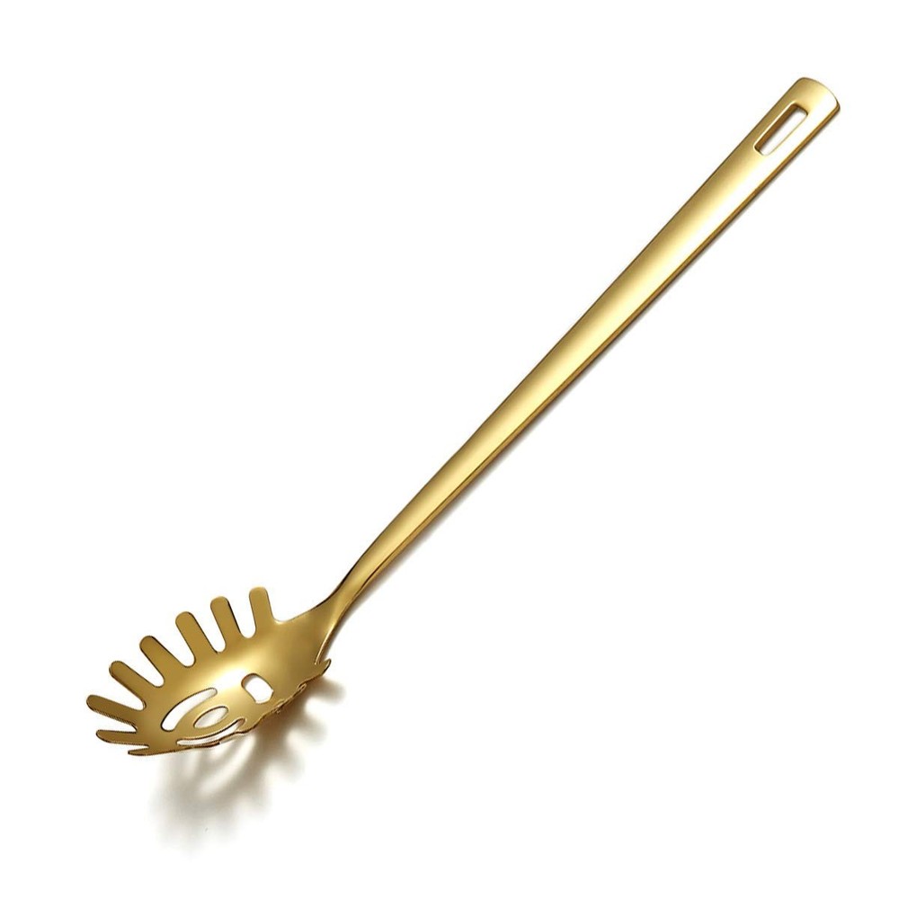 Gold Spaghetti Spoon, Berglander Pasta Server With K.Pasta Server,