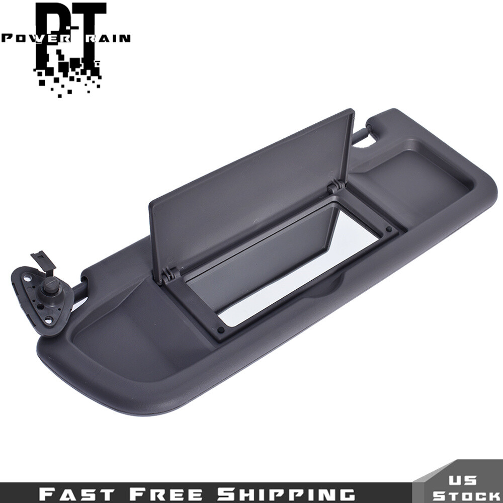 For Honda Civic 2006-2011 Front Left Driver Side Drak Gray Sun Visor With Mirror