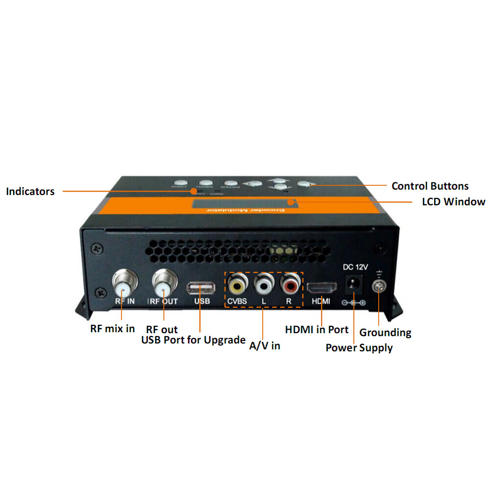 Home Use SFT3524 A/V Input Mini Encoder Modulator DVB-T DVB-C RF Output