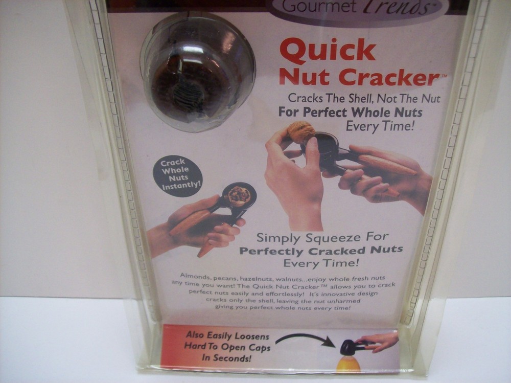 Nut Cracker- Heavy Duty Sheller - Handheld Quick - Whole Nuts - NEW/Sealed