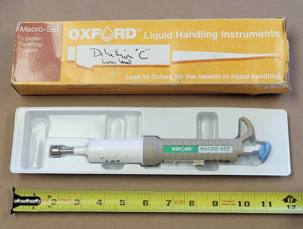 OXFORD MACRO-SET 5-10ML TRANSFER PIPETTOR, ITEM A