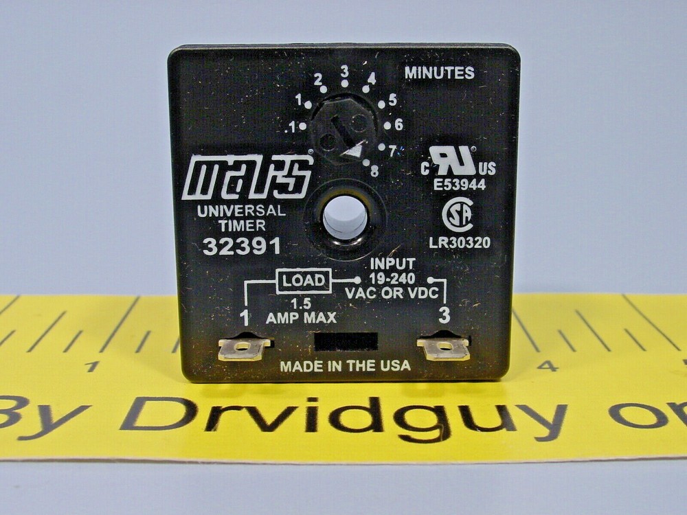 *Mars 685744-32391 Solid State Delay Timer; Delay-On-Make; 19-240V; 32391
