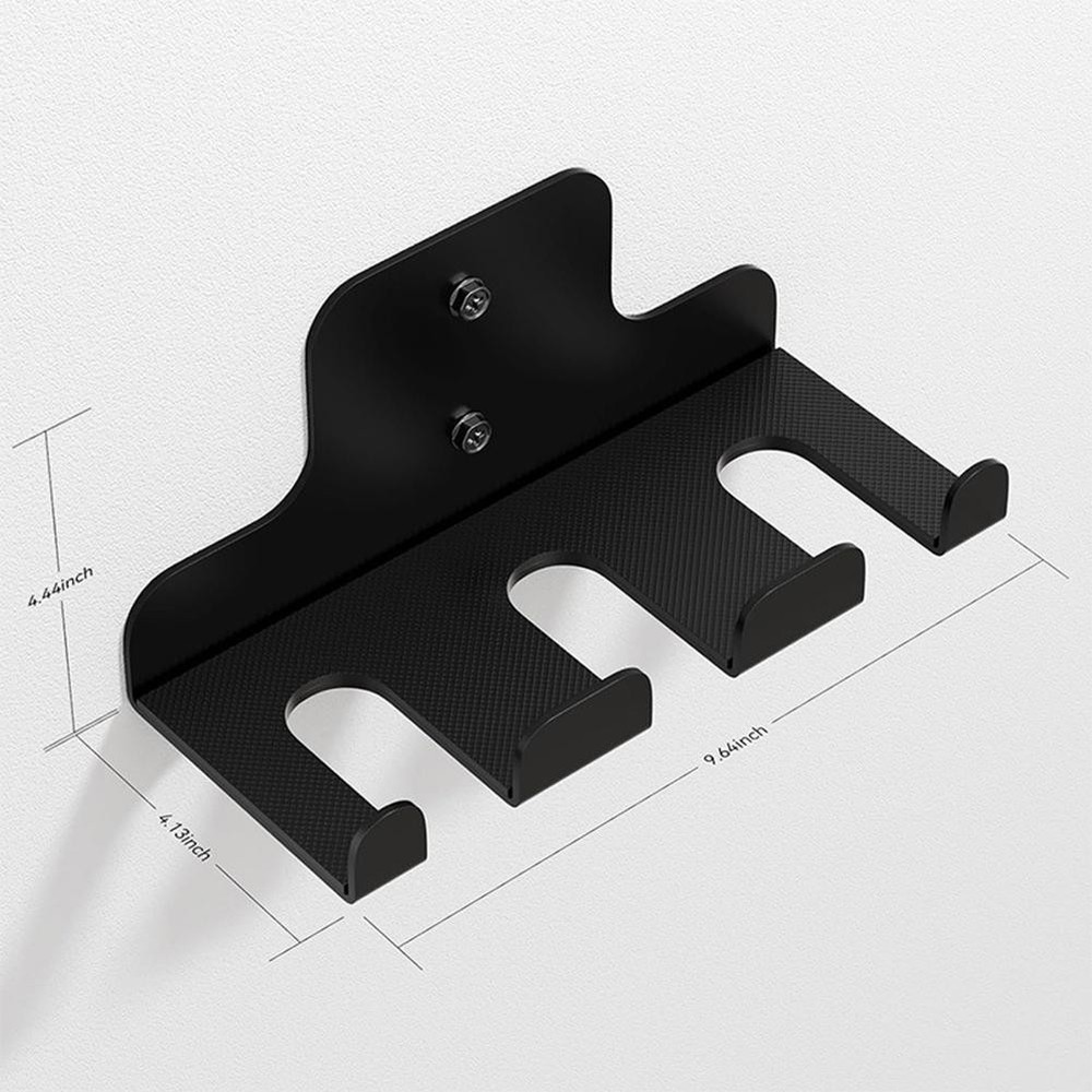 Compact Vertical Wall Mount Barbell Rack for Bars Under 33 Millimeters Diameter