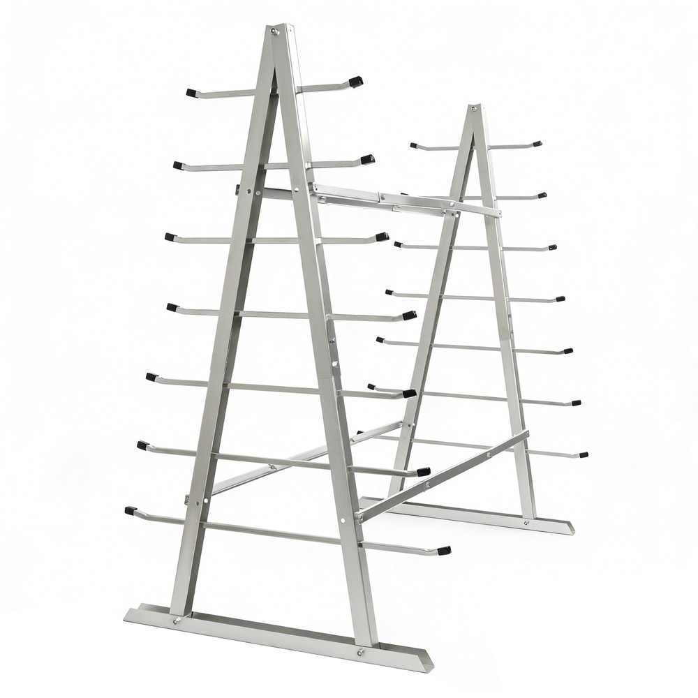 2000LBS 7-Tier Floor Standing Horizontal Storage Rack for Lumber/Pipe Adjustable