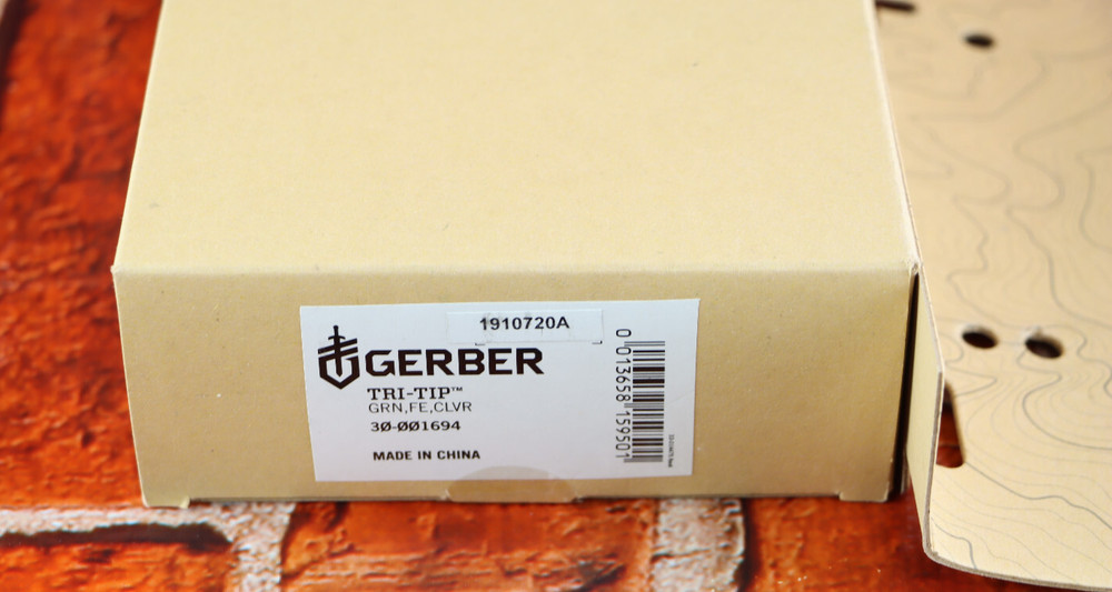 Gerber Tri-Tip Green Handle Mini Cleaver w/ Sheath READ