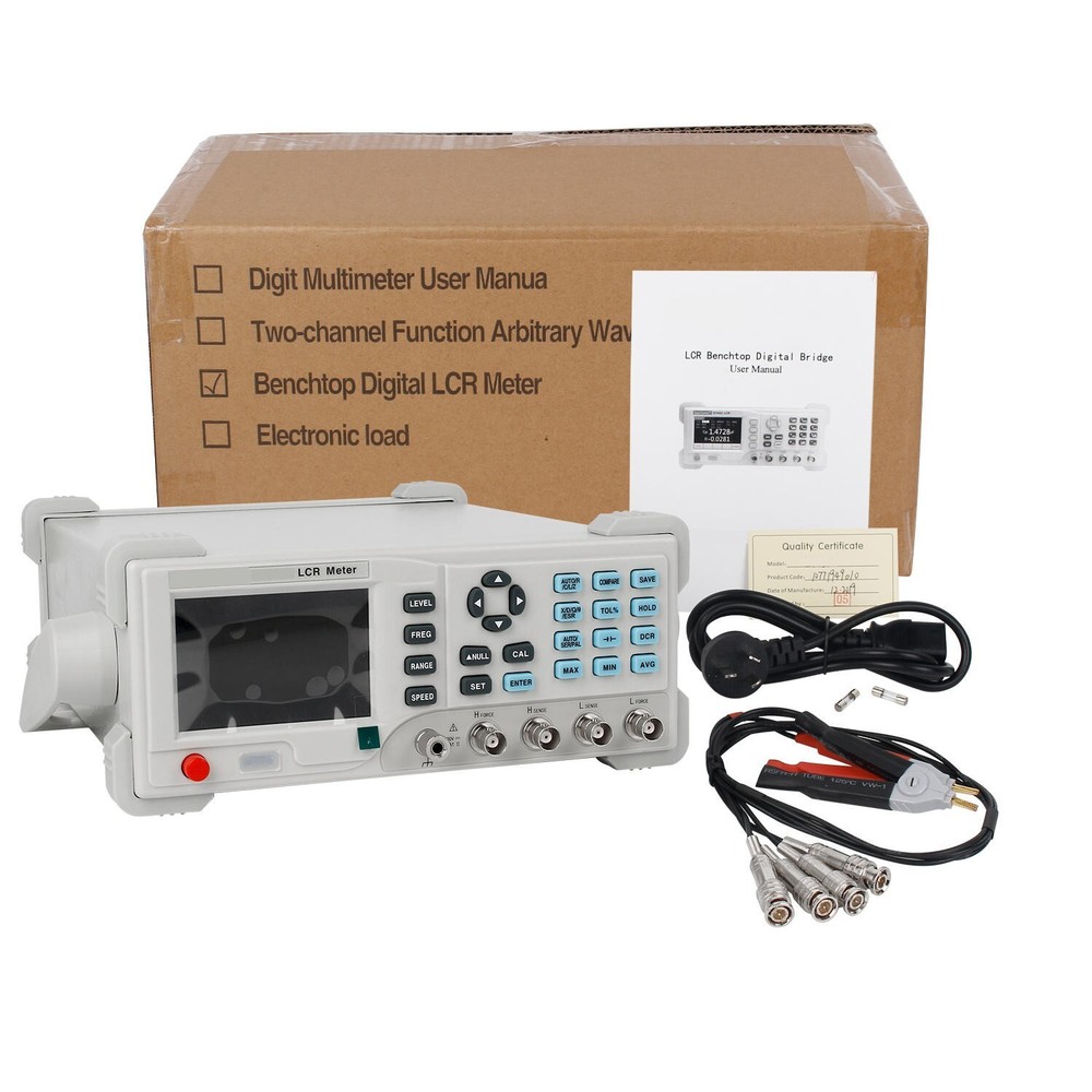 Desktop LCR Tester Inductance Capacitance Meter 100KHz 16 Fixed Frequencies