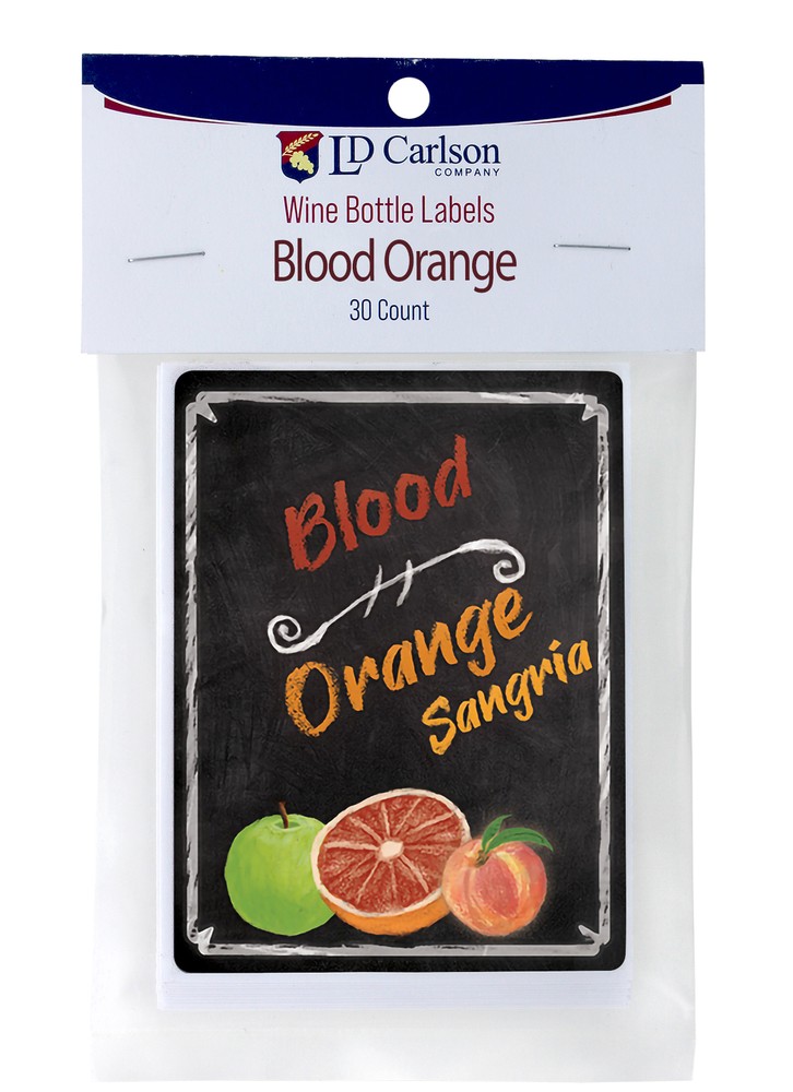 Blood Orange Wine Labels 30/Pack Mist Collection