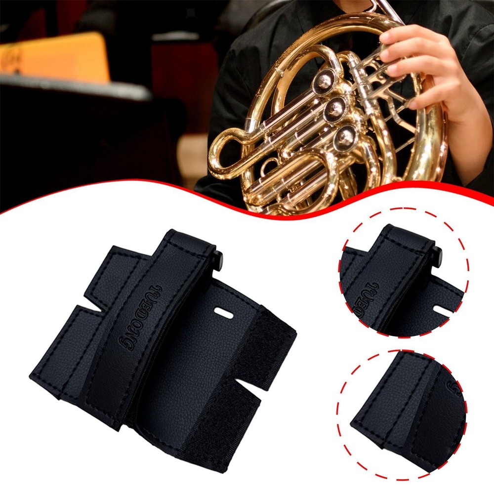 French Horn Hand Guard PU Leather Protector for Performance Practice Stage