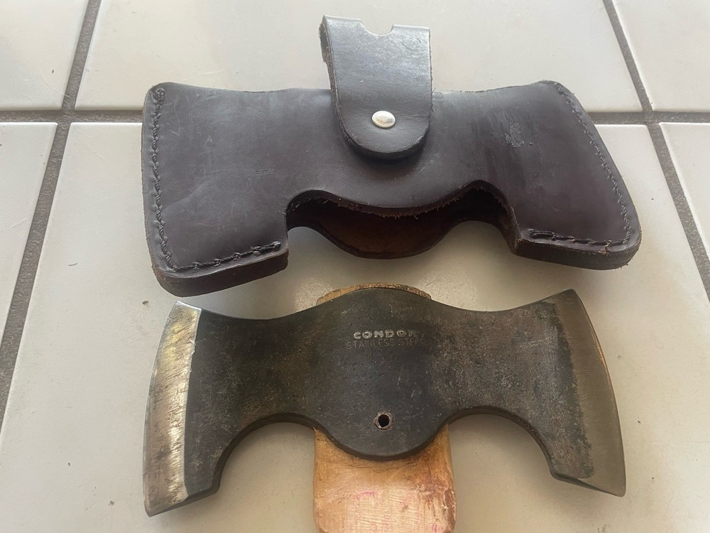 Condor Double Axe Stainless Steel w/Sheath