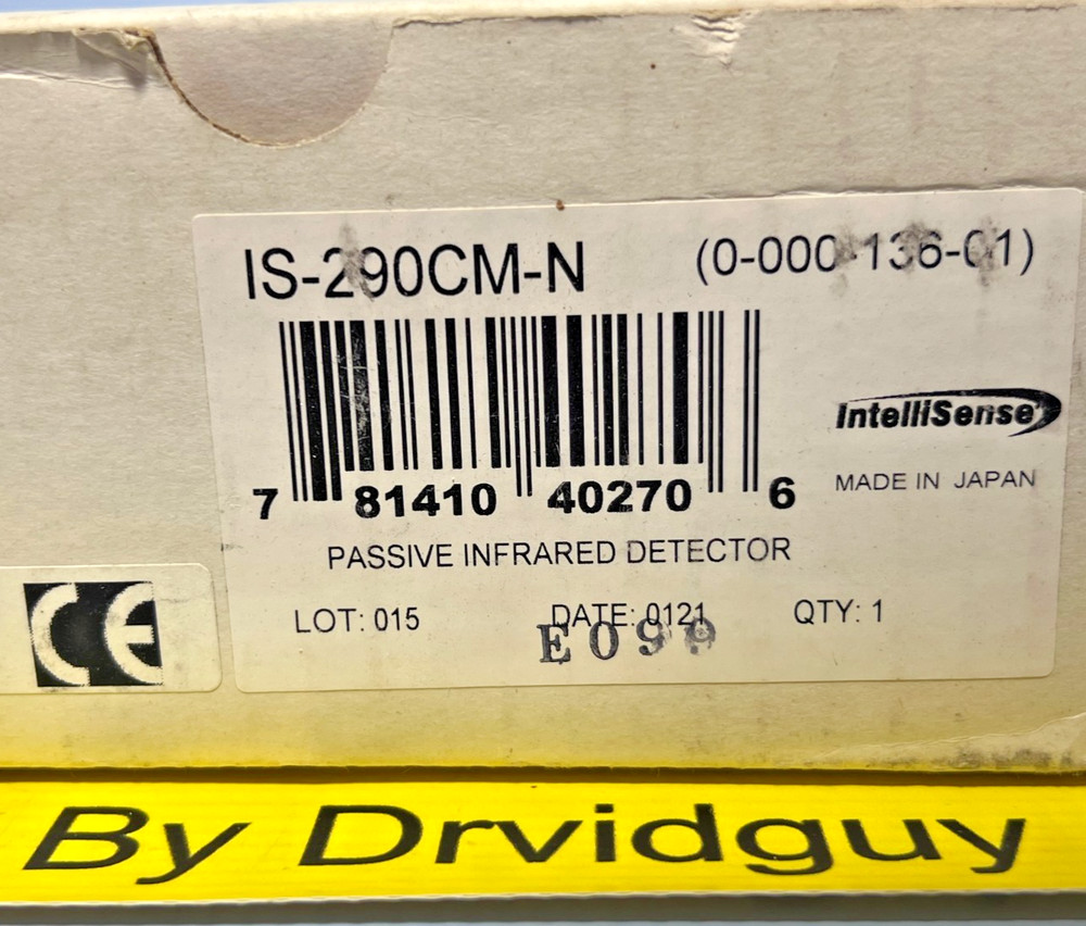 IntellSense IS-290CM-N Ceiling Mount Long Range Passive Infrared Detector