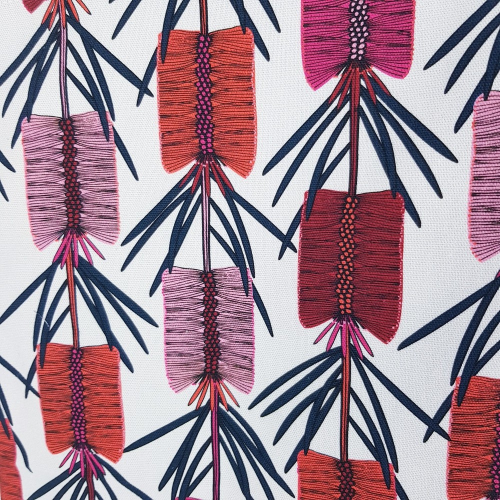Peg Bag Handmade Red White Bottlebrush Print Lined Laundry Clothes Peg Holder