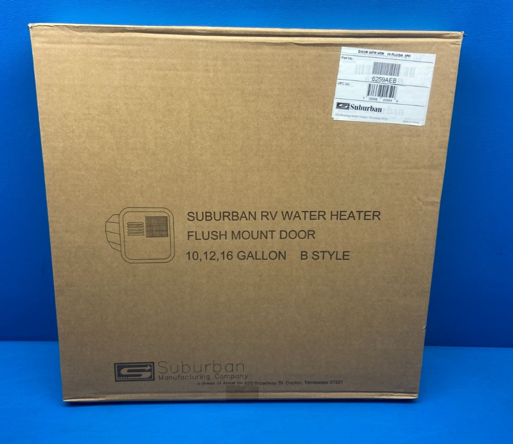 Suburban 6259AEB Replacement Water Heater Access Door Black - 10 Gallon