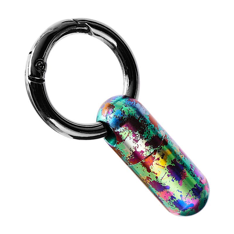EDC Titanium Waterproof Pill Holder Container Case Organizer Portable Keychain
