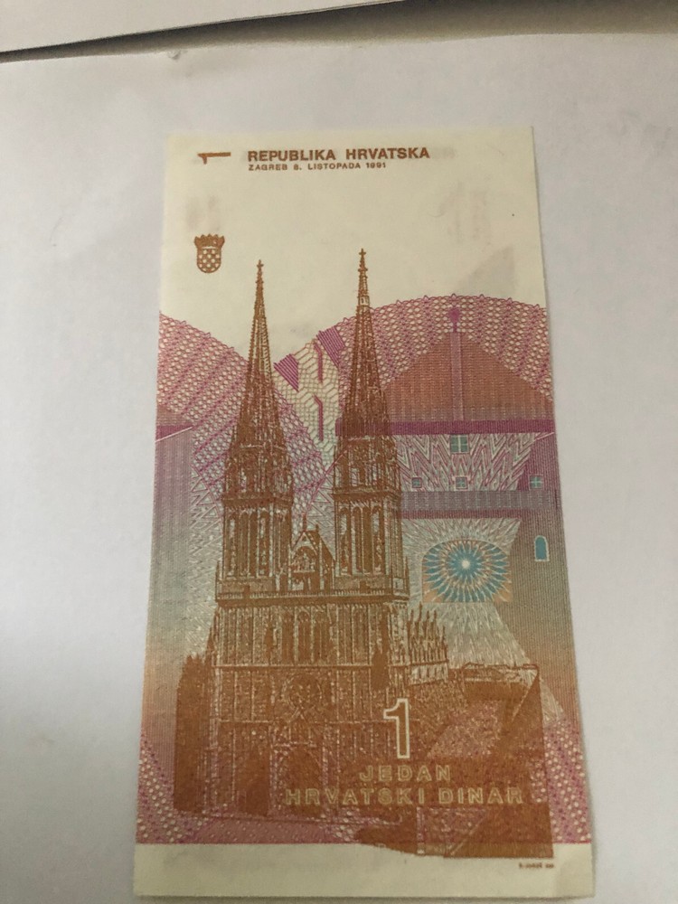 1992 MACEDONIA 10 AECET DINAR BANK NOTE UNCIRCULATED