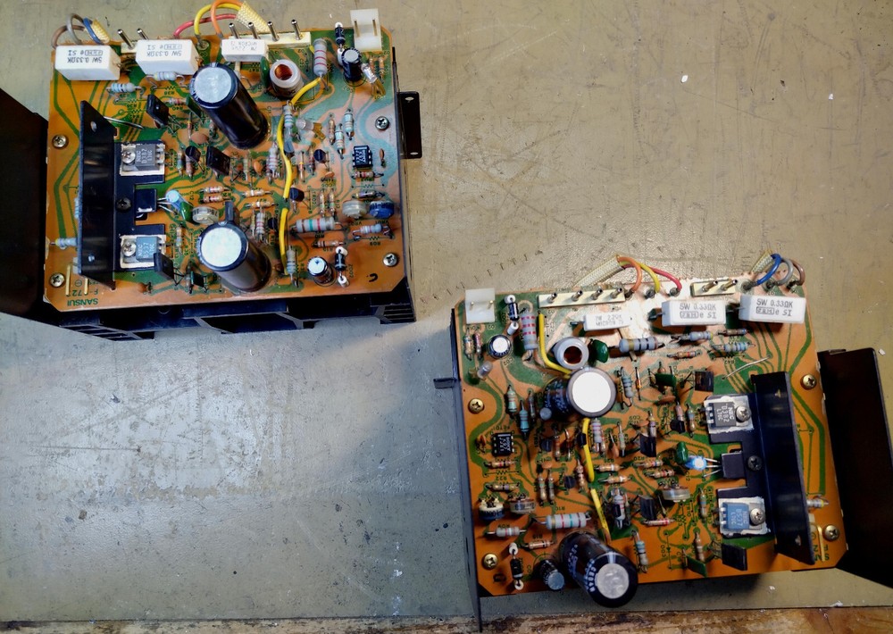 Output stage for Sansui AU 517, Left OR right channel