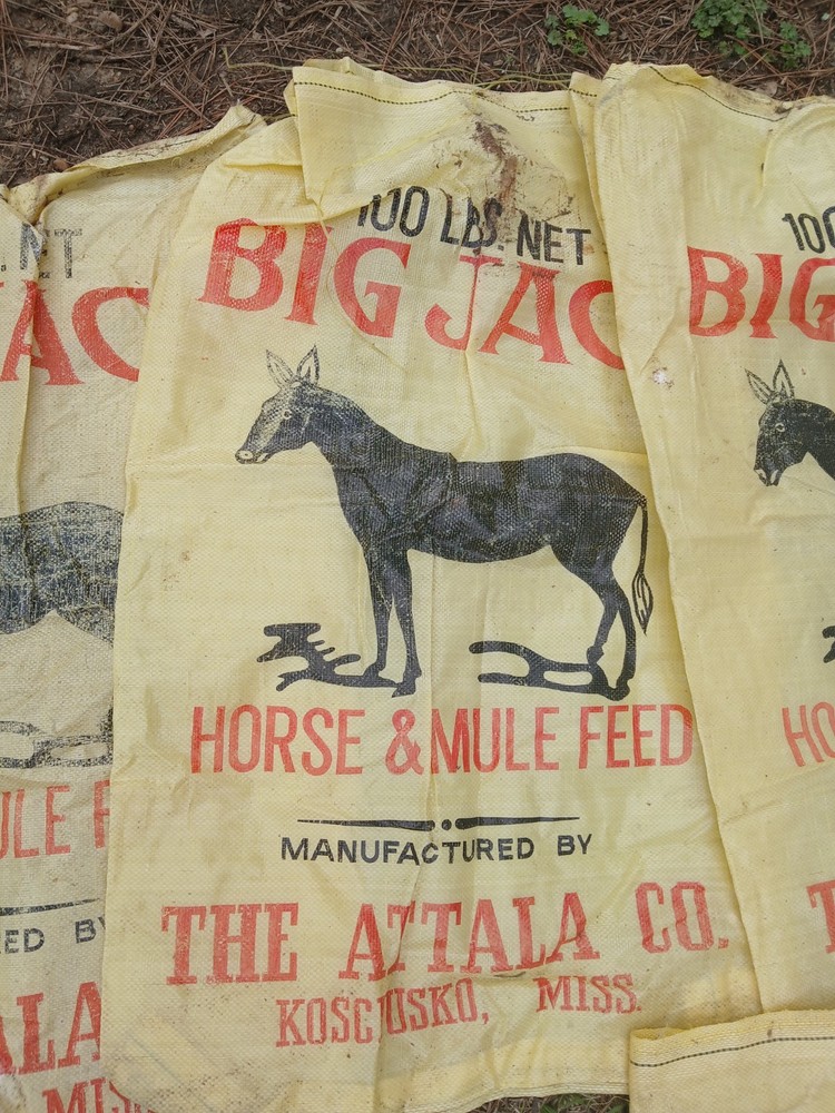 VINTAGE BIG JACK FEED SACK