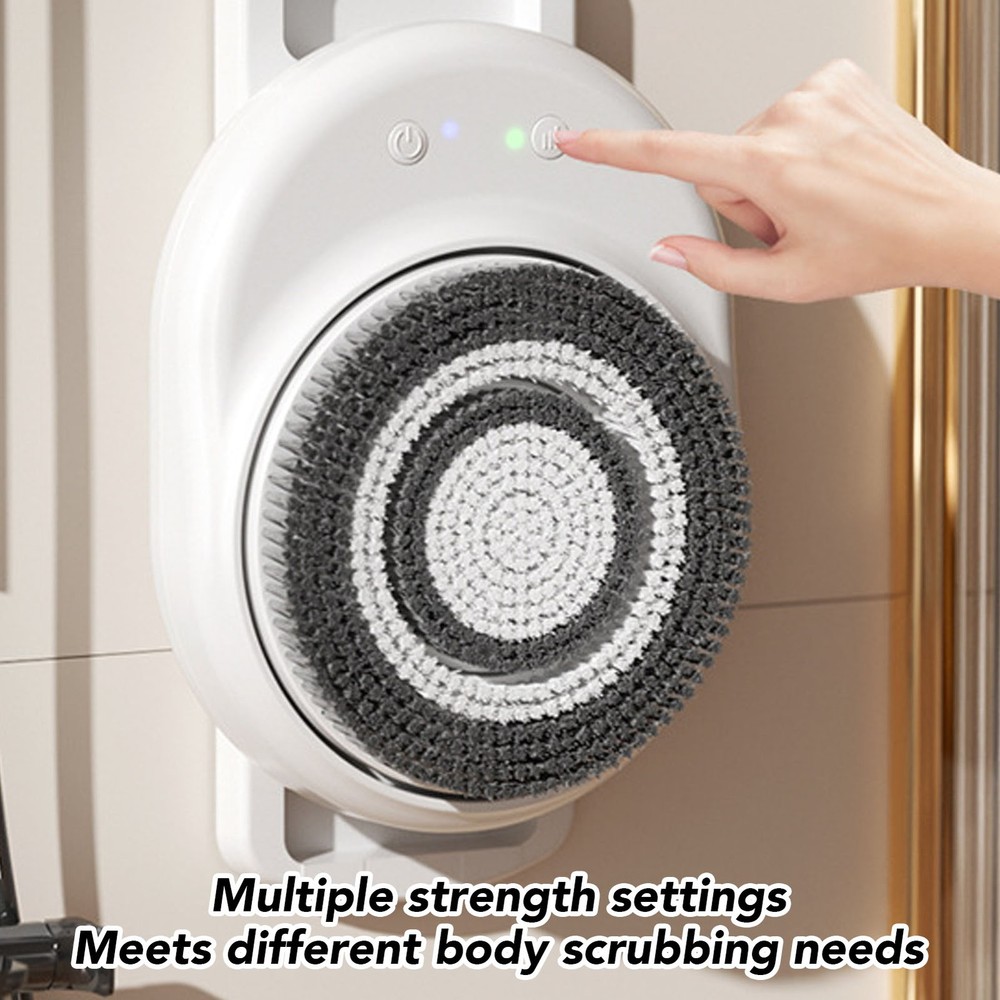 Adjustable Height Wall Mounted Body Brush For Deep Cleaning