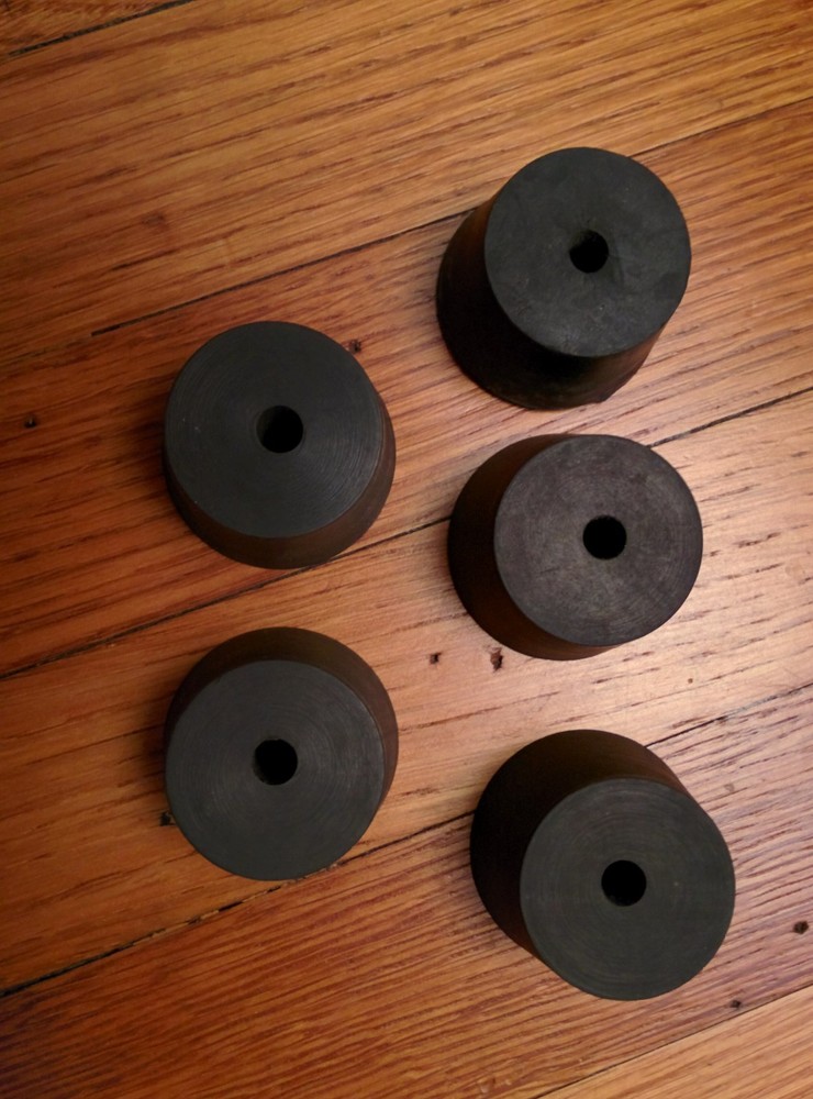 Rubber stopper, #8, 1-hole - 5 each