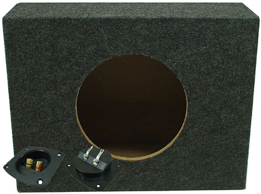 Single 12" Subwoofer Standard Cab Truck Sub Box Enclosure Two Pack (2 Items)