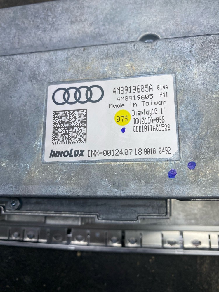 2019-2020 AUDI Q8 4MN FRONT UPPER DASH 10.1' INFO MULTIMEDIA DISPLAY SCREEN UNIT