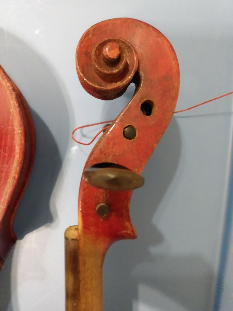 Antique Violin As Found